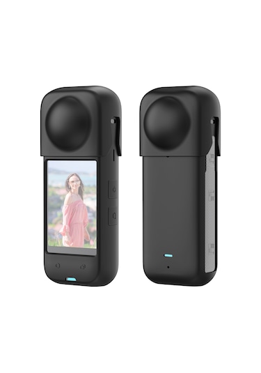 Insta360 X4 İçin Puluz Tam Vücut Toz Geçirmez Silikon Koruyucu Kılıf Siyah