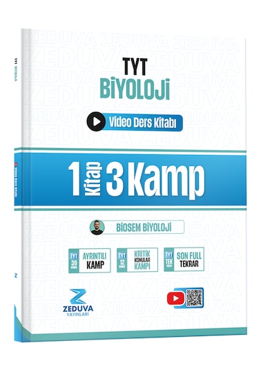Zeduva Biosem Tyt Biyoloji 1 Kitap 3 Kamp Video Ders Kitabı