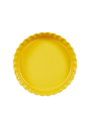 Emile Henry Tart-Börek Fırın Kabı Yuvarlak 24 cm Mat Sarı/Provenc Mat Sarı