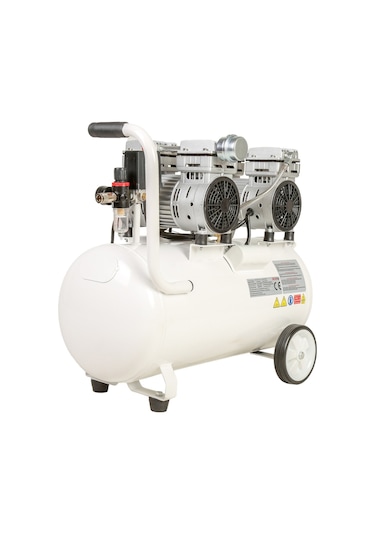 Kuletaş 2HP 8 Bar Süper Sessiz Yağsız Çift Motor Dişçi Hava Kompresörü 60 L