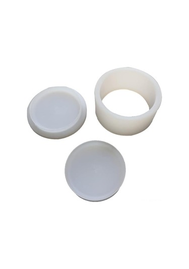 Suofeng Beyaz Pe Plastik 3d Sabun Kalıbı Seti - 6.35x6.35x3.5cm, 95g - Banyo Tuzu Topları İçin Beyaz