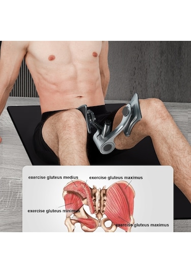 Sones Gücü Ayarlanabilir Erkekler Kegel Trainer Pelvik Taban Kas Tamircisi Sfinkter Egzersiz Cihazı Gri