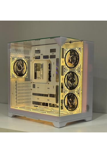 Alltech Anime Karakterli 7argb Fanlı Akvaryum Kasa Beyaz