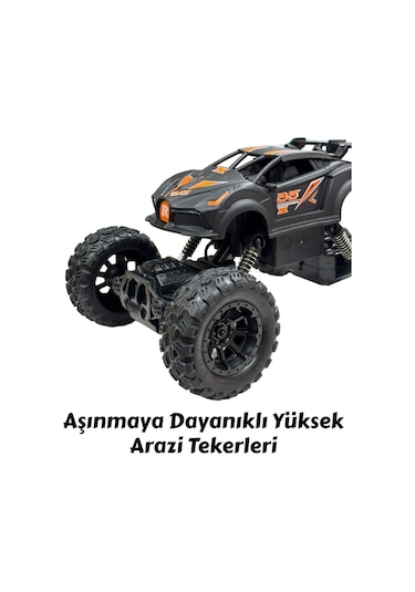 Uzaktan Kumandalı Bluetooth Telefon Kontrollü Jeep Araba Drift Şarjlı Rock Crawler 19 Cm Off-road