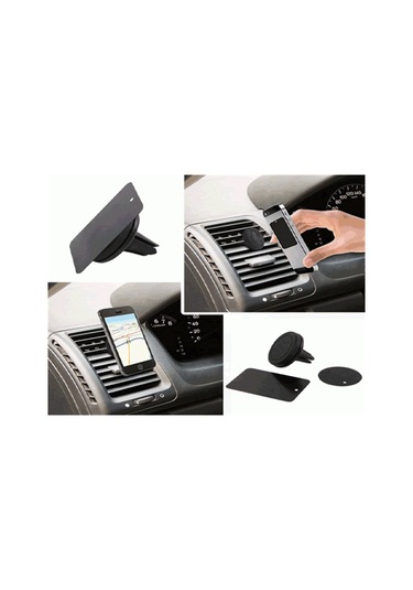 Biyomak Araç Oto Klima Mandallı Mıknatıslı Telefon Tutucu Beyaz