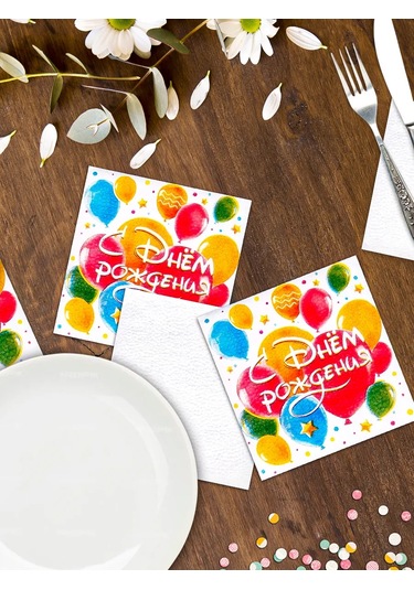 Strana Karnavalia Doğum Günü Pasta Peçeteleri 18770252 Kırmızı