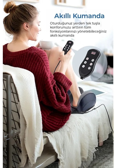 Sonex Ayak Masaj Aleti Isıtmalı, Yoğurmalı, Lcd Ekranlı
