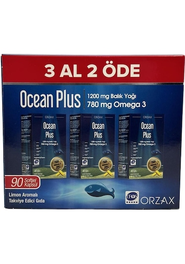 Ocean Plus 1200 Mg Balık Yağı 90 Kapsül