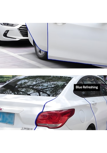 Renault Fluence Oto Araç Kapı Koruma Fitili 5 Metre Parlak Mavi Renk
