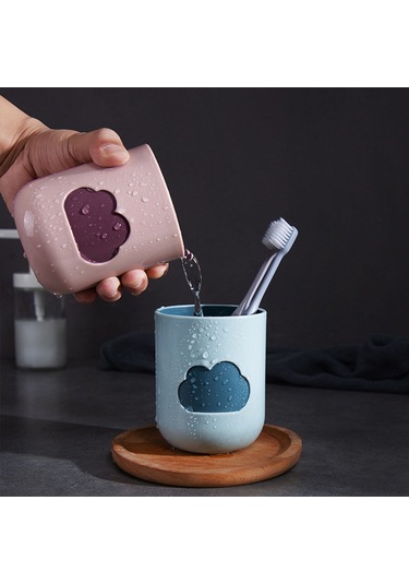 Yifomall "bulut Desenli Diş Fırçası Kutusu - Seyahat Ve Ev Kullanımı İçin Şık Ve Pratik 301-400ml " Diğer