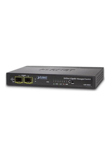 Planet Pl-gsd-1002m 8 Port 10/100/1000mbps 2 Port Sfp Yönetilebilir Masaüstü Ethernet Switch