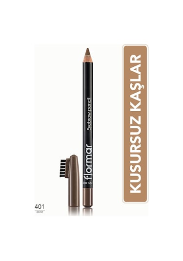 Flormar Eyebrow Pencil Yumuşak Dokulu Kaş Kalemi 401 Beige