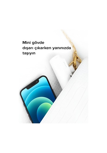 Çelikwork PWQ93 5000 Mah Elektronik Taşınabilir Batarya Powerbank Beyaz