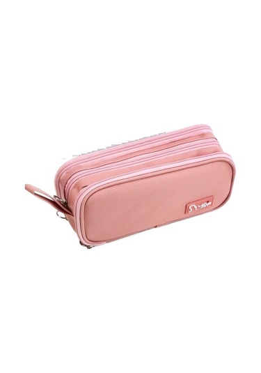 Çok Katmanlı Geniş Depolama Alanına Sahip Premium Kalem Kutusu, Büyük Kapasiteli Ve Şık Tasarım Pembe