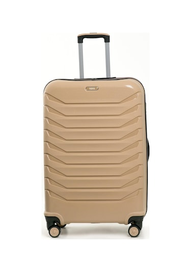 Yefa Pp Polipropilen Kırılmaz Orta & Kabin Boy 2'li Valiz Seti Gold