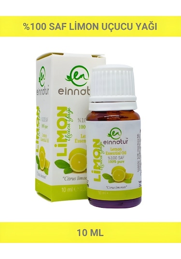 Einnatur Limon Uçucu Yağı %100 Saf Citrus Limonum Essential Oil 10 ML