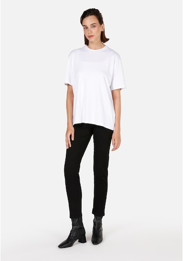 Colins 703 Carla Dar Kesim Orta Bel Düz Paça Siyah Kadın Pantolon Cl1071317 Siyah