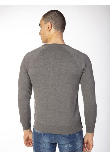 Trussardi Erkek Kazak  TRRD003780 Gri