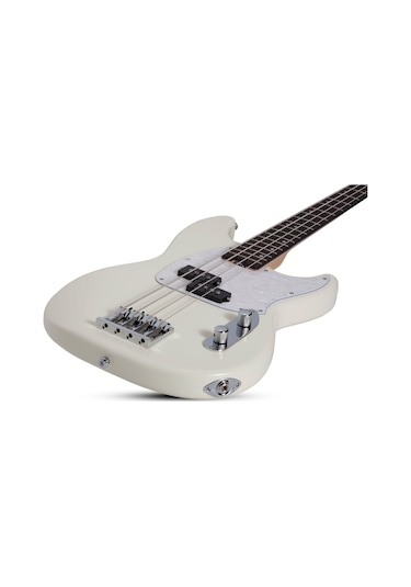 Schecter Banshee Bass Bas Gitar Vintage Olympic White