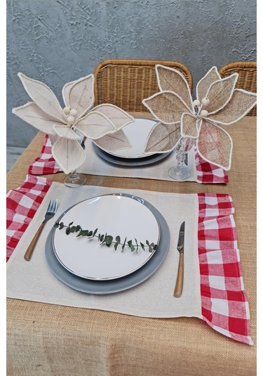 Amerikan Servisi Fırfırlı Retro 2 Lü Kırmızı