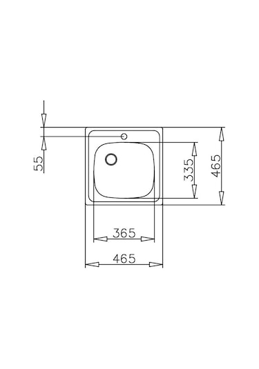 Teka E50 1B (46.5 x 46.5) Paslanmaz Çelik Eviye