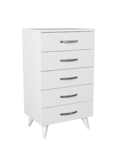 Dekorister Cemre 5 Çekmeceli Şifonyer Beyaz