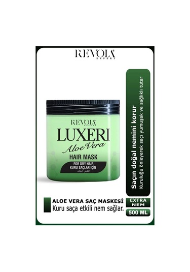 Revola Luxeri Kuru Saçlar İçin Tuzsuz Saç Maskesi 500 Ml Aloe Vera