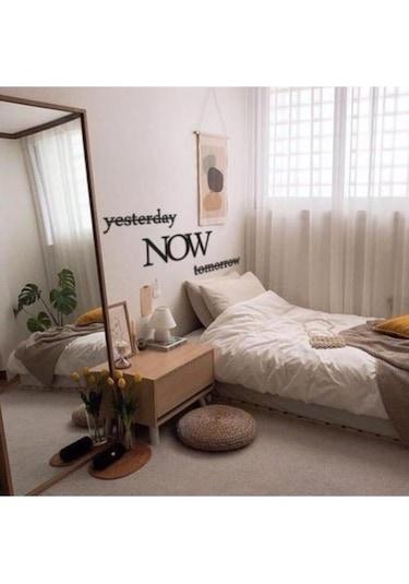 Yesterday Now Tomorrow Duvar Süsü Duvar Dekoru Dekoratif Süsü