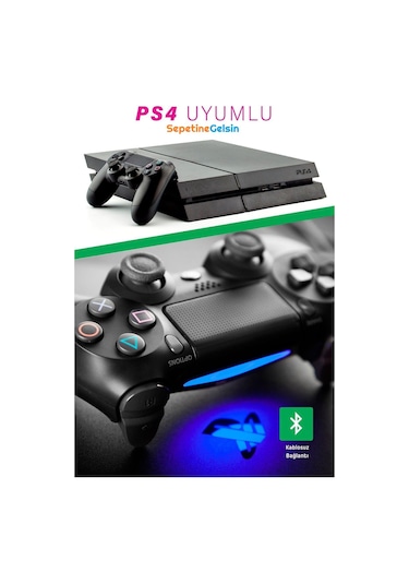 Sepetinegelsin Ps4 Uyumlu Kablosuz Oyun Kolu Gamepad Joystick