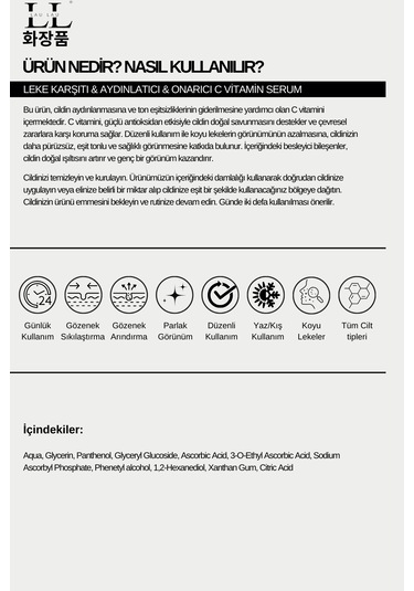 Lau Lau Aydınlatıcı Vitamin C Serum 50 ML