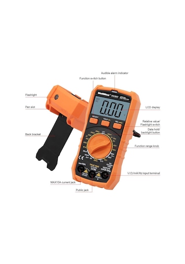 Wellhise Vc203 Dijital Multimetre Ölçü Aleti