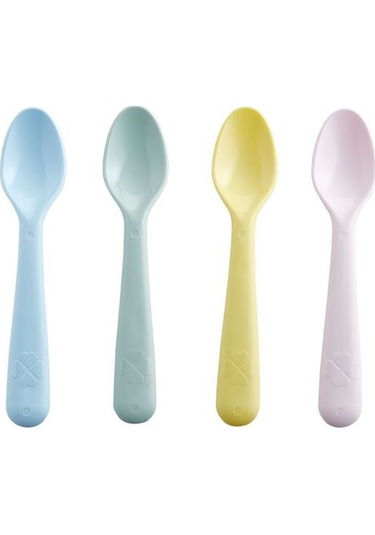 Çocuk Kaşık Seti Meridyendukkan Pastel Tonlar 4lü Kaşık Seti