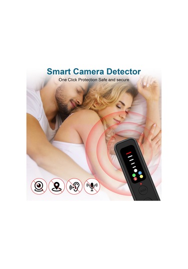Gizli Kamera Tespit Cihazları Taşınabilir Gps/wıfı Sinyal Tarayıcıları 5 Seviye Hassasiyet İle Ev Seyahat Oteller Araç İçin Gizli Dinleme Cihazı Tespit Cihazı Siyah