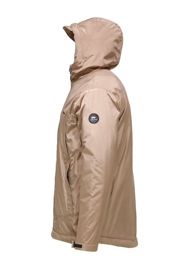 Erkek Kapitone Kapüşonlu Içi Peluş Bej Mont 001