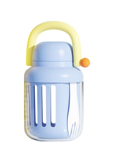 Meyve Salatası Saklama Kabı 18.6 Oz Bpa İçermeyen Sebze Hava Geçirmez Kaplar Sızdırmaz Meyve Mavi