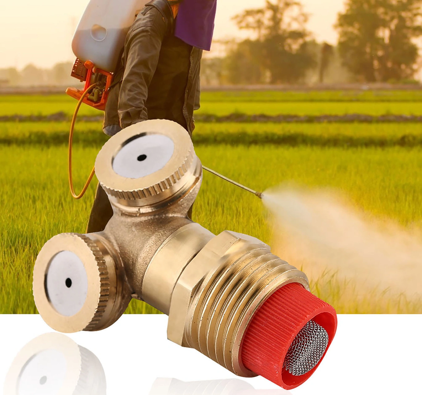 Hangfox 2 Adet Bakır Tarım Buharlayıcı: Çift Açık, Kolay Kurulum, Su Tasarrufu, Seracılık-sokağa Uygun