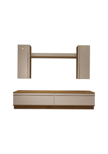 Decoraktiv Eko 5db Mdf Std Tv Ünitesi Tv Sehpası Pera - Beyaz