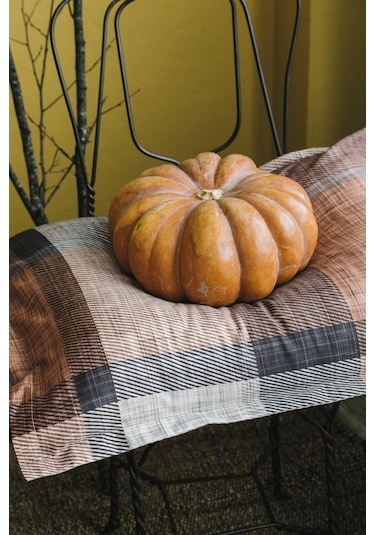 İssimo Dunloe Cinnamon Dijital Pamuk Saten Nevresim Takımı Çift Kişilik-1655