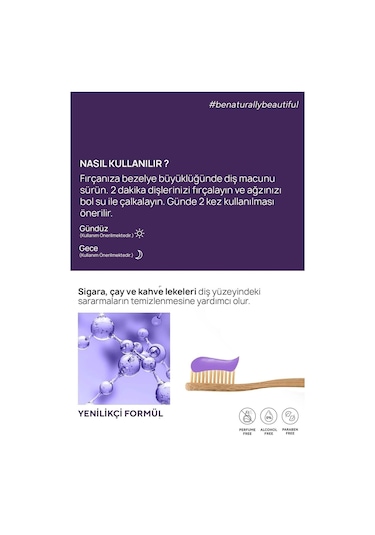 The Ceel Diş Beyazlatıcı Aktif Mor Karbon Diş Macunu 75 G