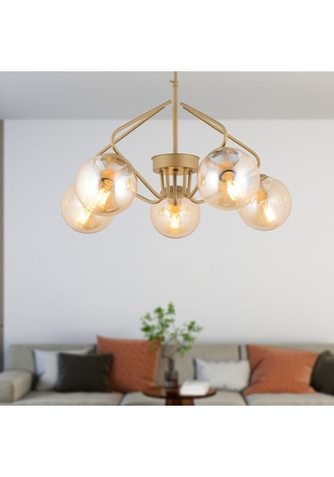 Mildred 5'Li Eskitme Modern Sarkıt Genç Odası Mutfak Yatak Odası Salon Sarkıt Avize