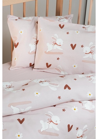 Cotton Collection %100 Pamuk Bebek Nevresim Takımı Bunnies
