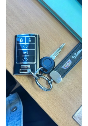 T-carbon Cadillac Anahtar Kılıfı Anahtarlık İçinde / Cadillac Anahtar Kılıfı 222643261