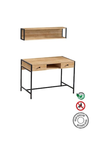 Decormet Pena Çalışma Masası Safir Meşe Çok Renkli
