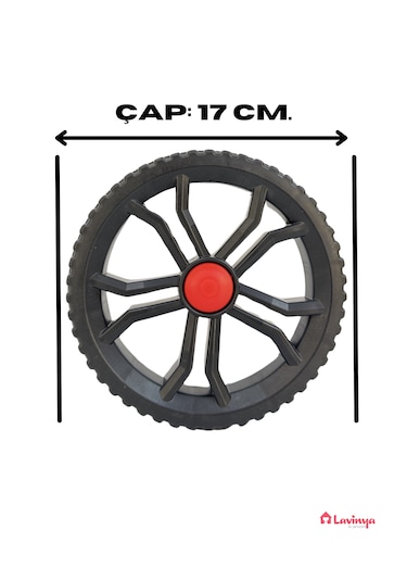 Lavinger 2 Adet Takmatik Pazar Arabası Tekeri Büyük