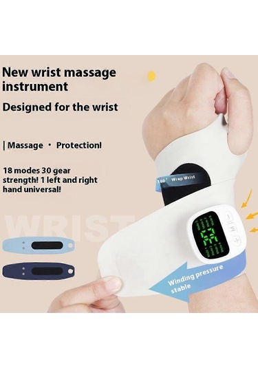 Ganzhoushop Kjh-x3hw Ems Tendon Kılıf Masaj Bilek Koruyucu 8 Mod 30 Yoğunluk Seviyesi Spor Bilek Bandı El Joiocean Mavisi Çok Renkli