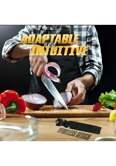 Pazly 4 Arada 1 Çok Fonksiyonlu Manuel Bıçak Bileme Ergonomik Verimli Keskinleştirici Ev Mutfak Aksesuarları