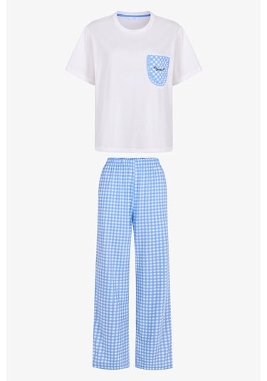 Penti Gökyüzü Mavisi Pajama Time Pamuklu Pantolon Pijama Takımı Gökyüzü Mavisi Penti Gökyüzü Mavisi Pajama Time Pamuklu Pantolon Pijama Takımı Gökyüzü Mavisi