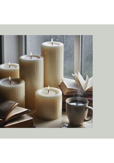 Soya Parafinli Beyaz 1 Adet 70-80 Saat Yanma Süreli Çap:10 Cm Boy:10 Silindir Blok Mum Beyaz Beyaz