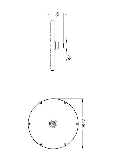 Vitra Origin Duş Başlığı Mat Siyah  A4563836 Siyah