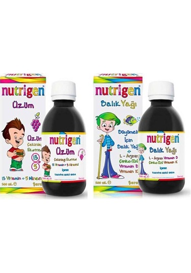 Nutrigen İkili Set ( Nutrigen Portakal Aromalı Balık Yağı Şurubu